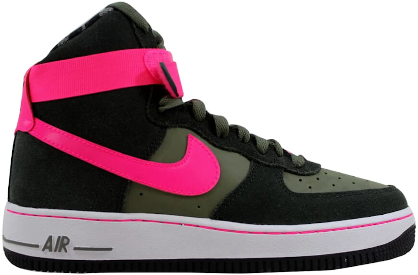 Buy Nike Air Force 1 (GS) Big Kids' Fashion Shoes Black/Hasta/Stadium Green  Black/Hasta Stdm Green 314192-079-5.5 at