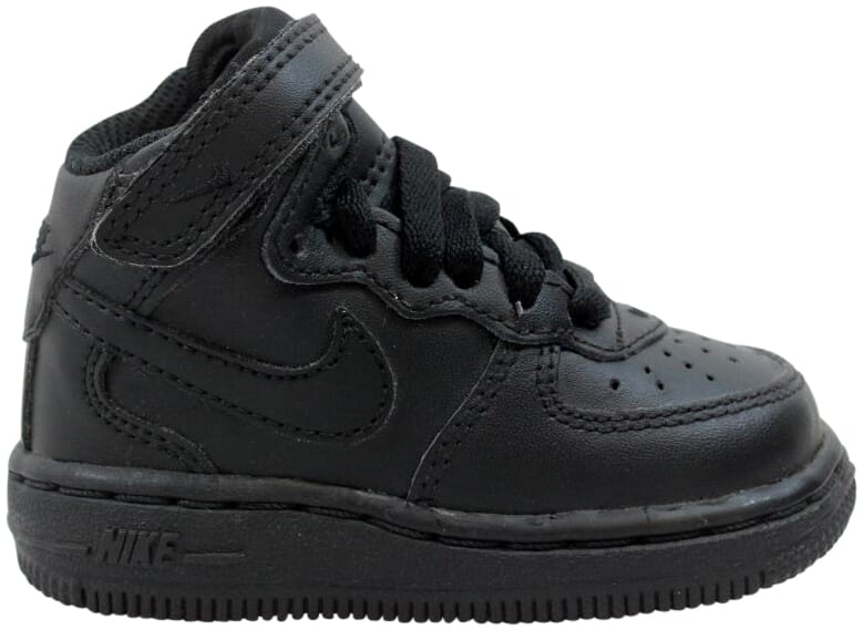 Nike Air Force 1 Mid Black Black (TD) Toddler - 314197-004 - US