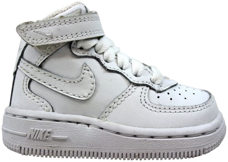 White toddler air outlet force ones