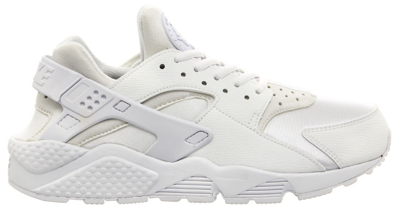 white and grey nike huarache