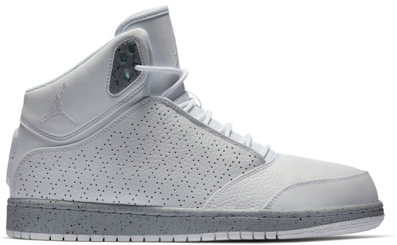 grey and white jordan flights