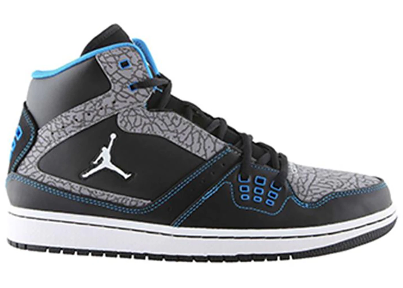 Jordan 1 Flight Black Photo Blue Cement Grey Men s 372704 026 US
