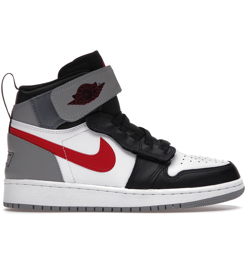 Jordan High FlyEase Black Particle Grey Gym Red (GS) CT4897