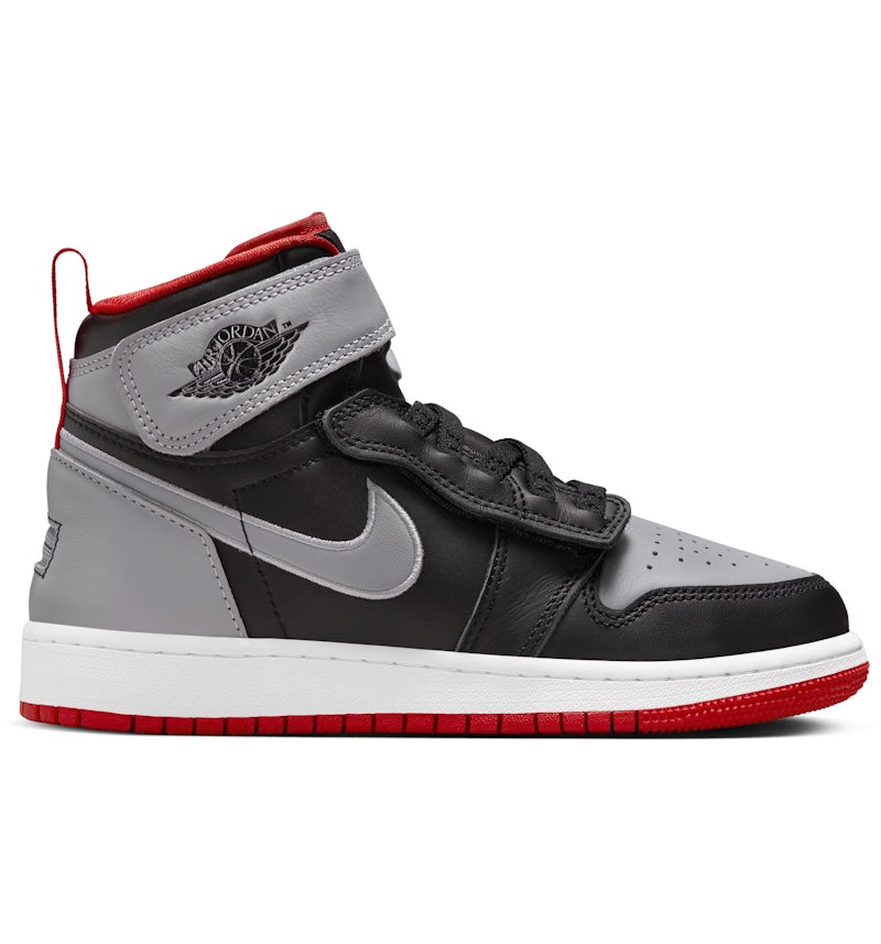 Jordan Hi FlyEase Black Cement Grey White Fire Red (GS) DC7986