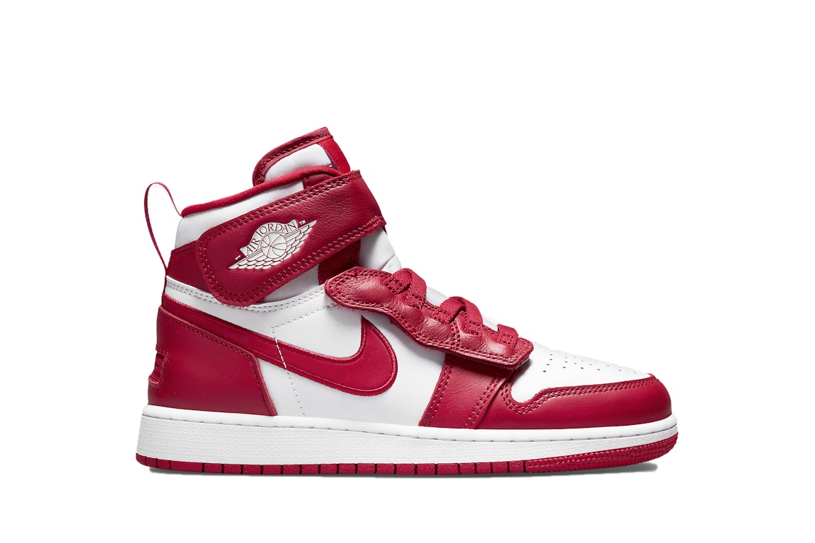 Pre-owned Jordan 1 High Flyease Cardnial Red (gs) In Cardinal Red/white