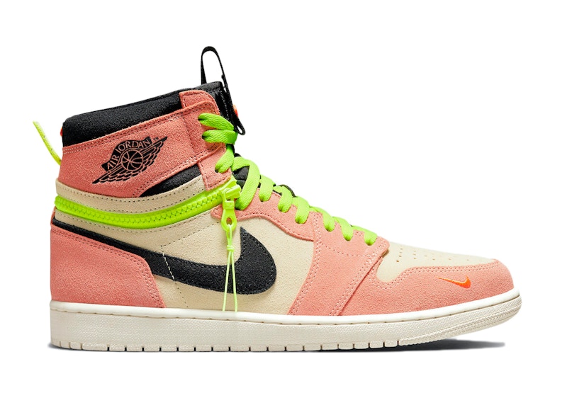 air jordan 1 peach and white