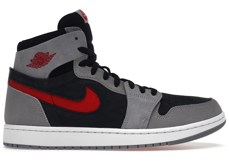 Jordan 1 High Zoom Air CMFT 2 Black Fire Red Cement Men's - DV1307 