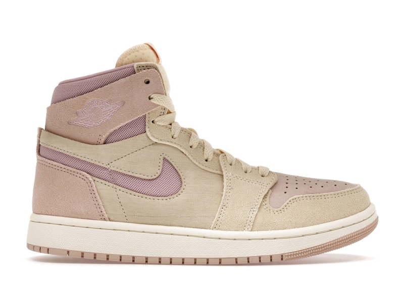 ジョモタン Jordan 1 High Zoom Air CMFT 2 Muslin Plum Chalk (Women's) - DV1305