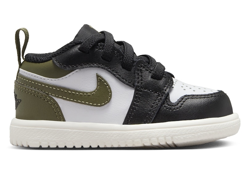 Jordan 1 Low ALT Black Medium Olive Sail White (TD) - DR9747
