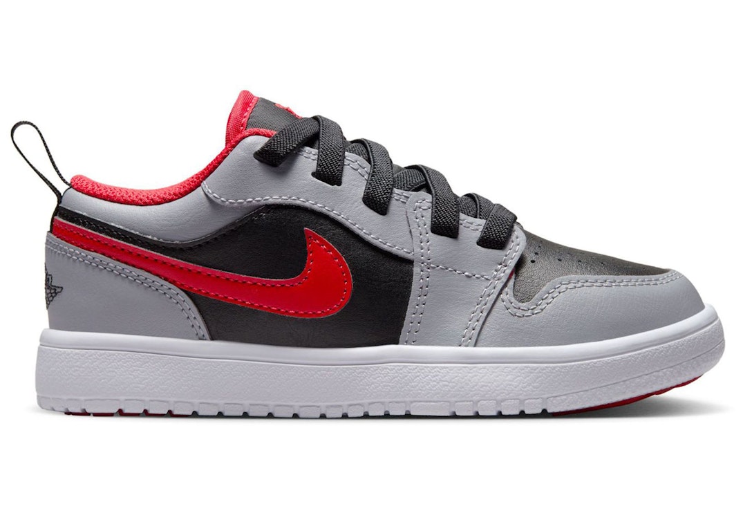 Pre-owned Jordan 1 Low Alt Cement Fire Red (ps) In Black/cement Grey/white