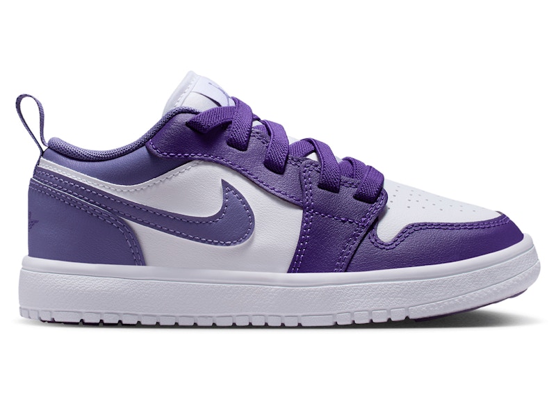 553558-501 Nike Air Jordan 1 Low Court Purple White Black