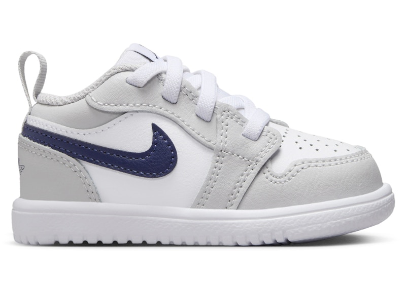 Pre-owned Jordan 1 Low Alt Midnight Navy Sneakers In White/neutral Grey/gum Medium Brown In Multi