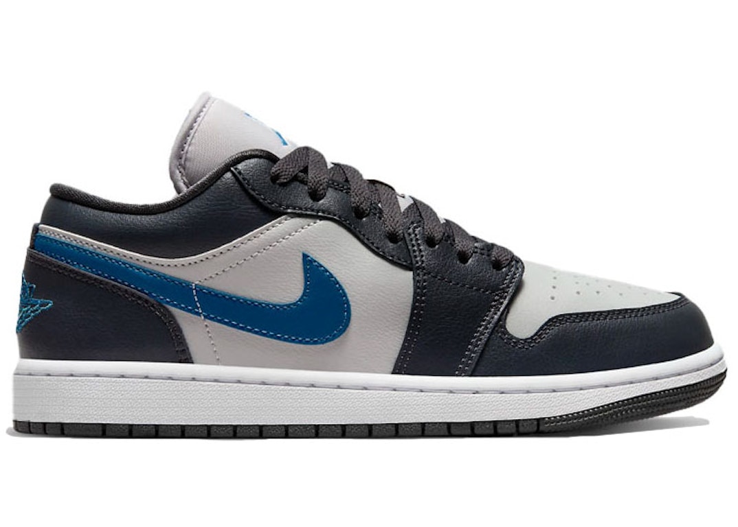 Pre-owned Jordan 1 Low Anthracite Industrial Blue (women's) In Anthracite/neutral Grey/white