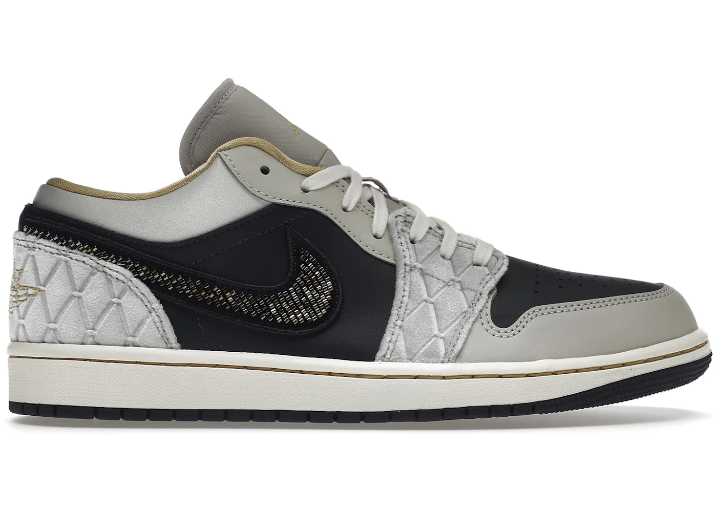 Grey Elephant Berlin Grey Stockx Jordan Low Beaded Swoosh Men's