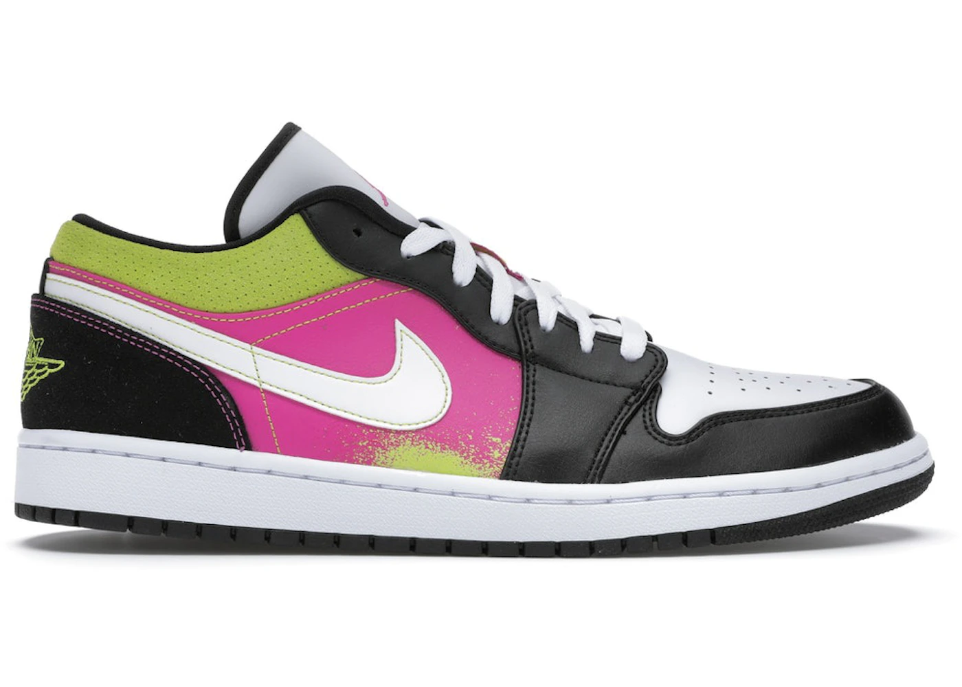 スニーカー Nike Air Jordan 1 Low Black Active Fuchsia Cyber SS 20 2020 Jordan 1 Low Black Active Fuchsia Cyber Men's - CW5564-001 - US