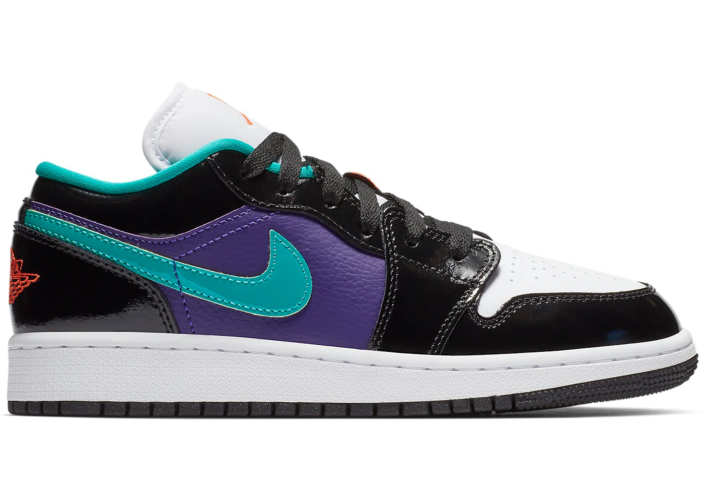 Jordan 1 Low Black Court Purple Turbo Green Gs 035 Jordan 1 Low Black Court Purple Turbo Green Gs 035