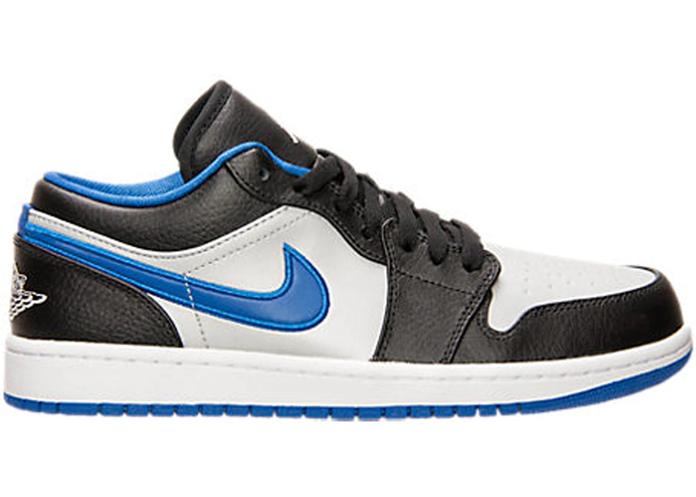 Jordan 1 Low Black Game Royal Metallic Platinum Men s 553558 007 GB