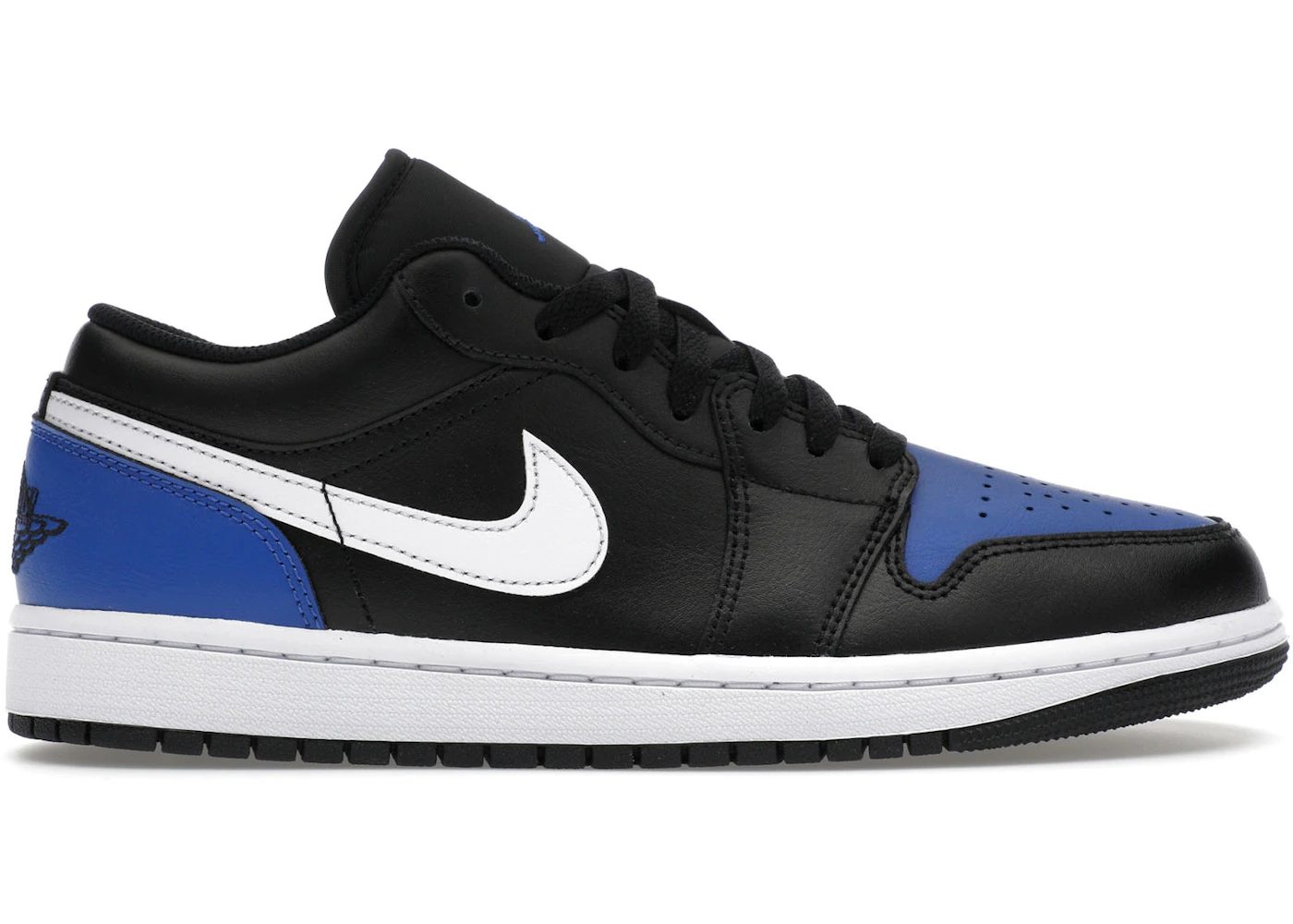 Jordan Low Black Royal Toe Men's 553558-042 US