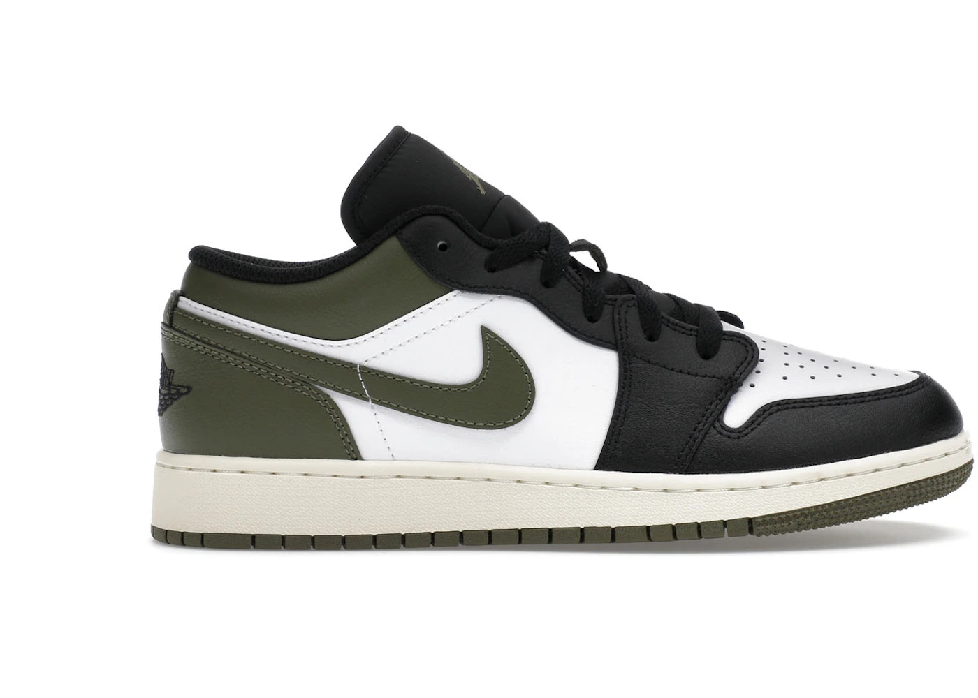 Jordan Low Black Toe Medium Olive (GS) 553560-092 US