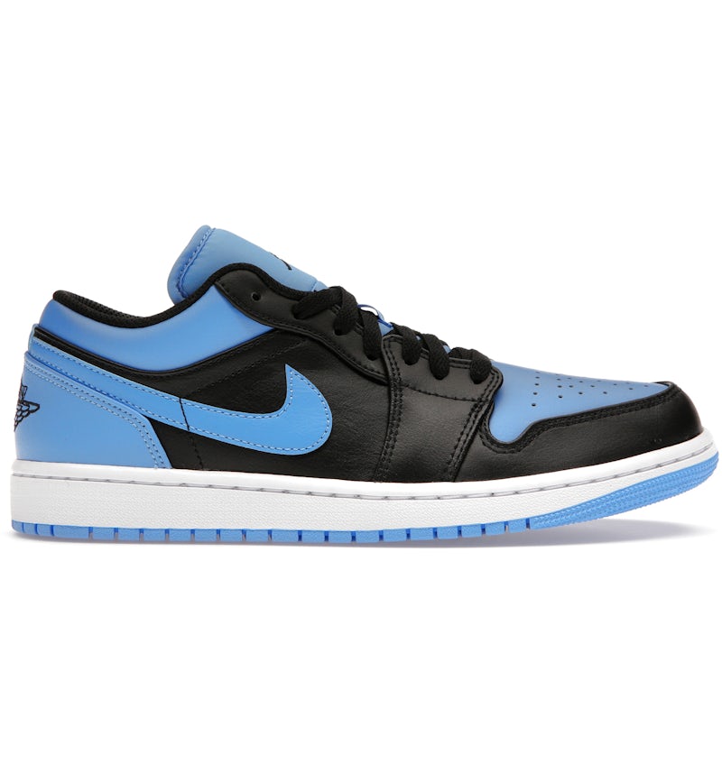 Jordan 1 Low Black University Blue Men's - 553558-041 - US