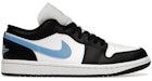 Jordan 1 Low en negro, azul y blanco (de mujer)