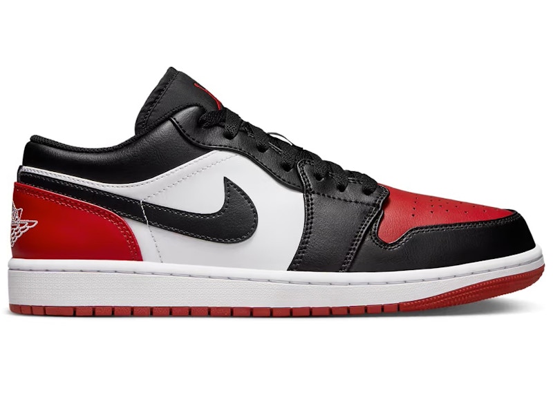 Jordan 1 Low Bred Toe 2.0 Men's - 553558-161 - US