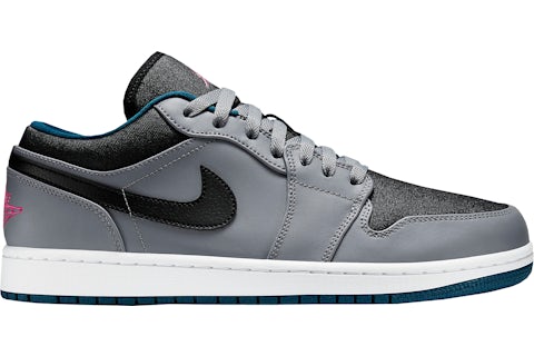 Jordan 1 Low Cool Grey Fusion Pink Space Blue Men s 553558 018 US