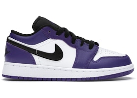 Jordan 1 Low Court Purple White Gs 500 Jordan 1 Low Court Purple White Gs 500