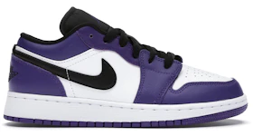 Jordan 1 Low Court Purple White (GS)