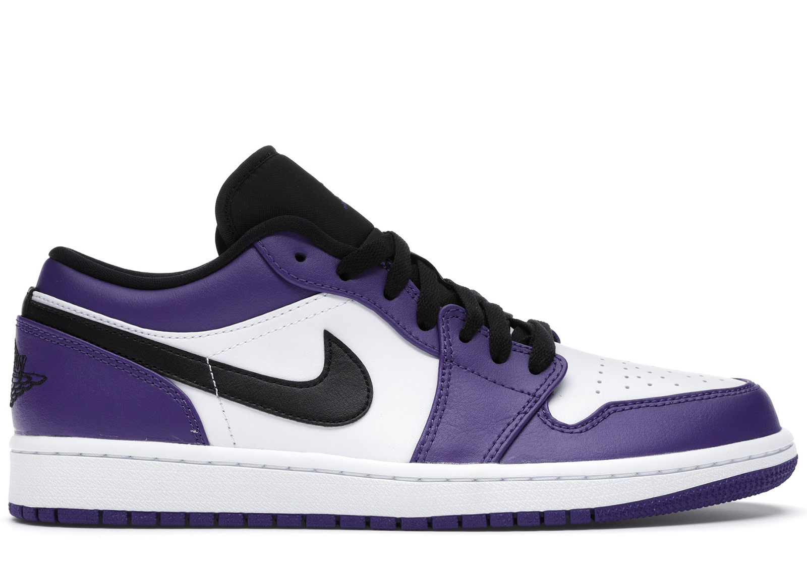 Jordan 1 Low Court Purple White メンズ - 553558-500 - JP