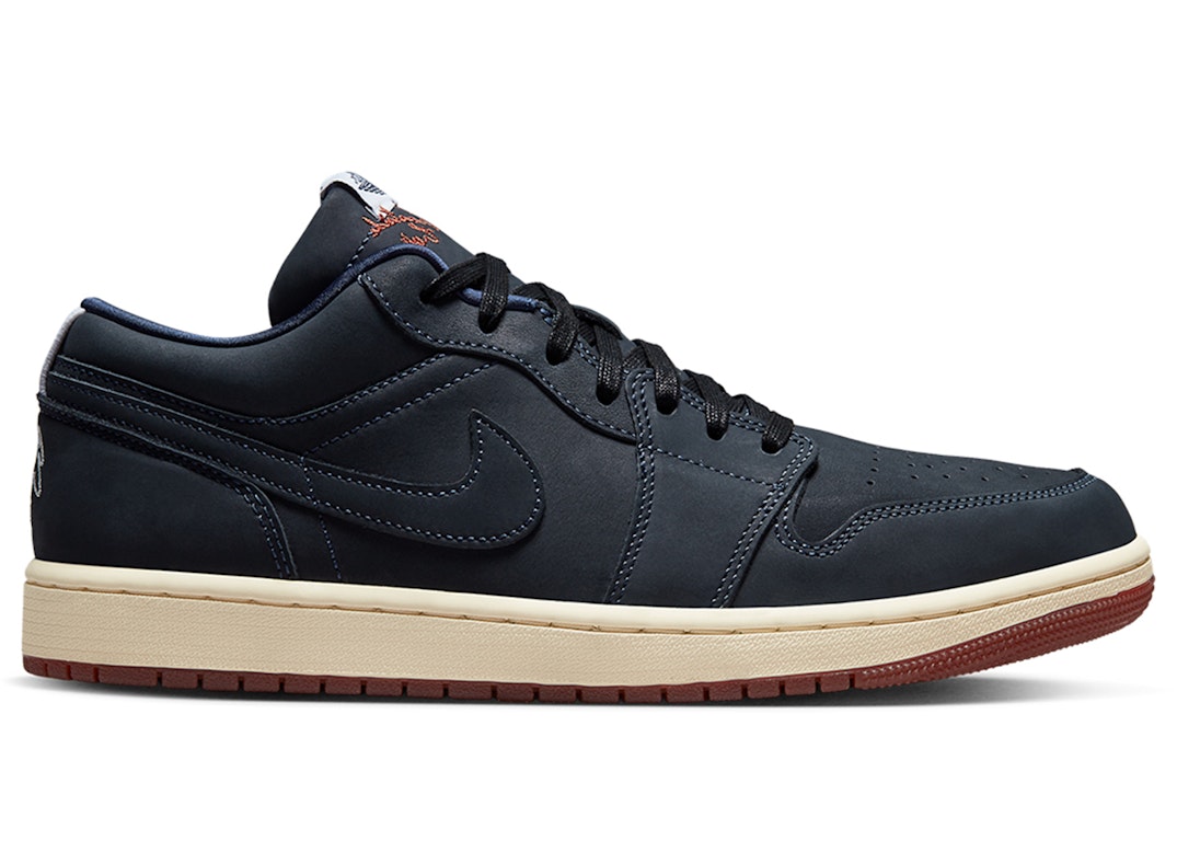 Pre-owned Jordan 1 Low Eastside Golf Out Of The Mud In Midnight Navy/midnight Navy-burnt Sunrise-white