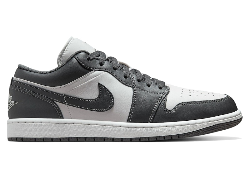 Jordan 1 Low Grey White Men's - 553558-044 - US