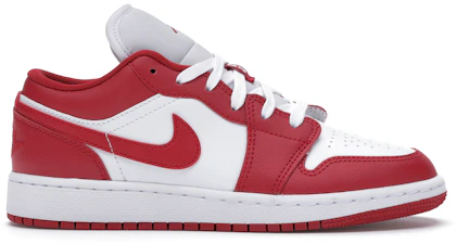 Jordan 1 Low White Gym Red (GS) - 553560-118
