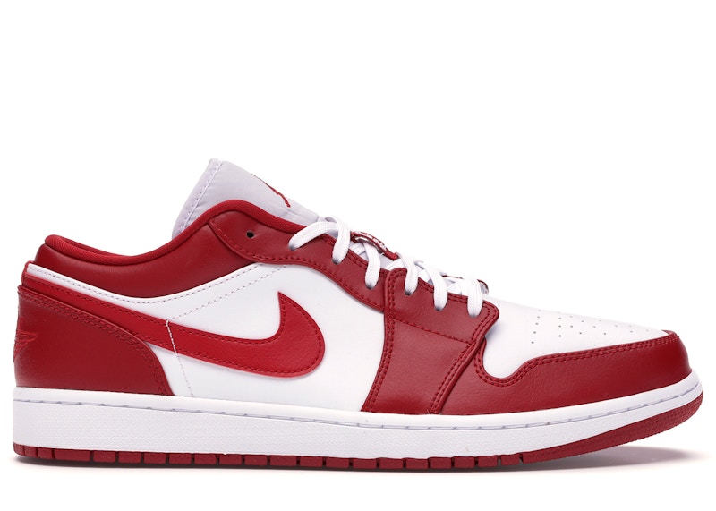 Jordan 1 Low Gym Red White Men's - 553558-611 - US