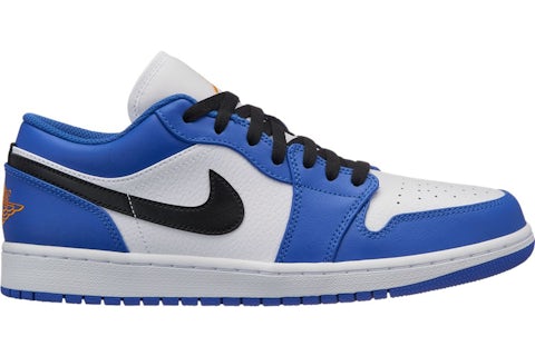 Jordan 1 Low Hyper Royal Orange Peel Men s 553558 401 US