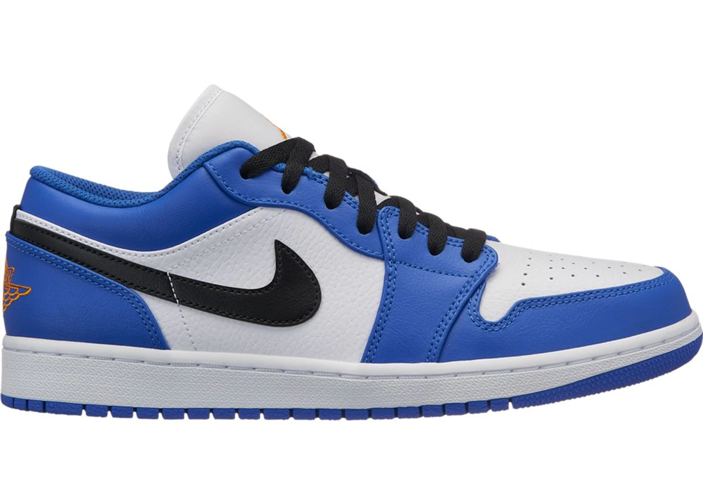 Blue white 2025 orange jordans