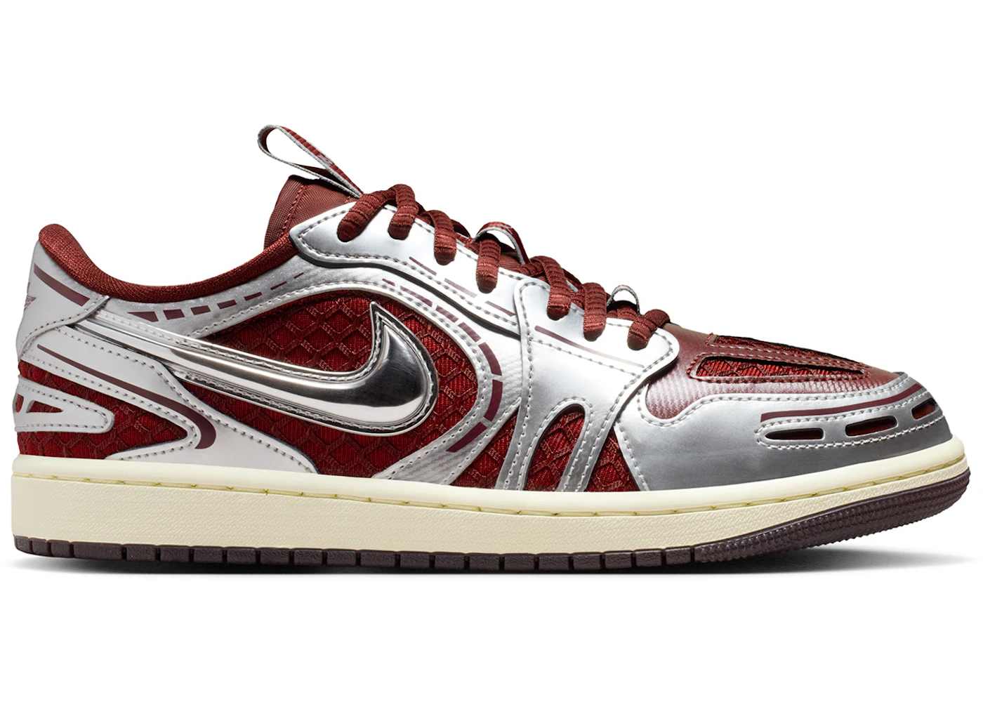 Jordan Low Method of Make V3 Dark Team Red Metallic Silver