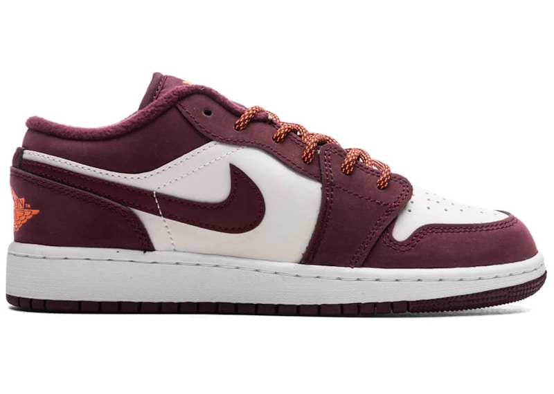 Jordan 1 Low Night Maroon GS Kids 553560 068 US