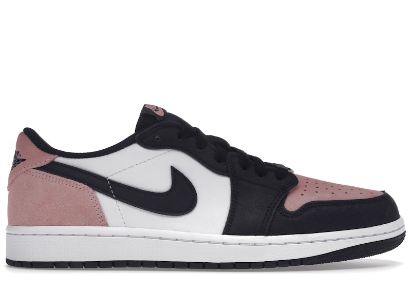 ブラックホワイトピンクnike Air Jordan 1 Low OG ブリーチドコーラル