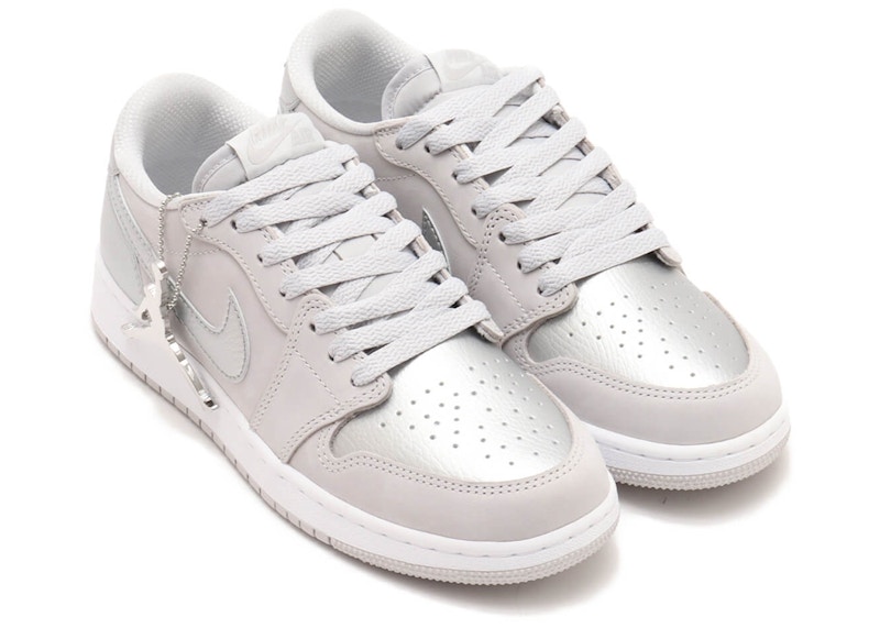 Jordan 1 Low OG Metallic Silver (GS) Kids' - CZ0858-002 - US