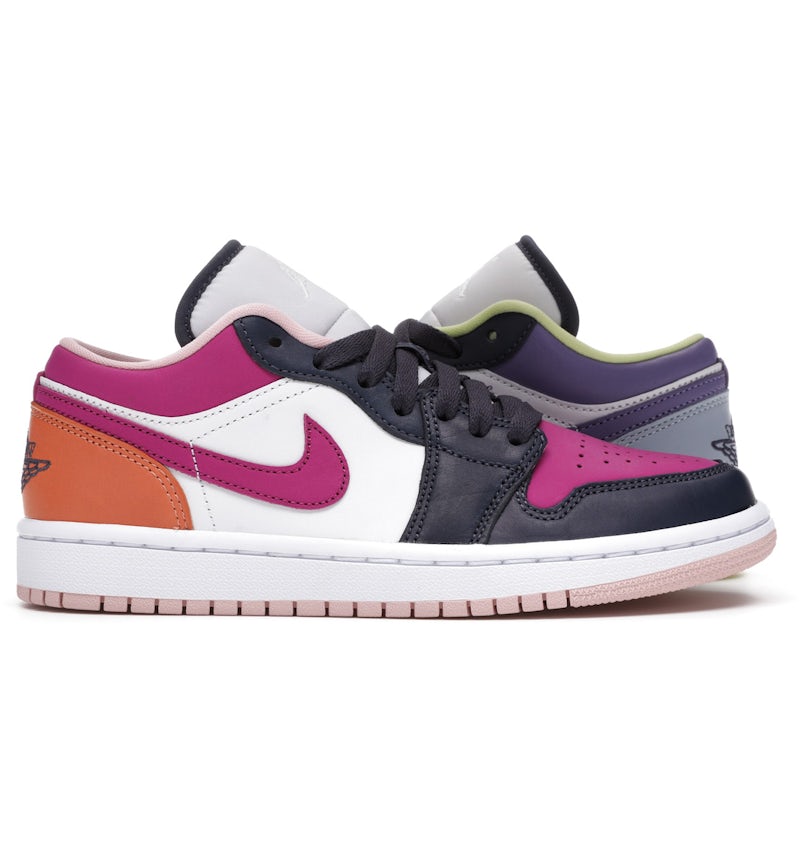 Sneakers Pink And Purple Low Top Jordans Jordan Low Purple Magenta