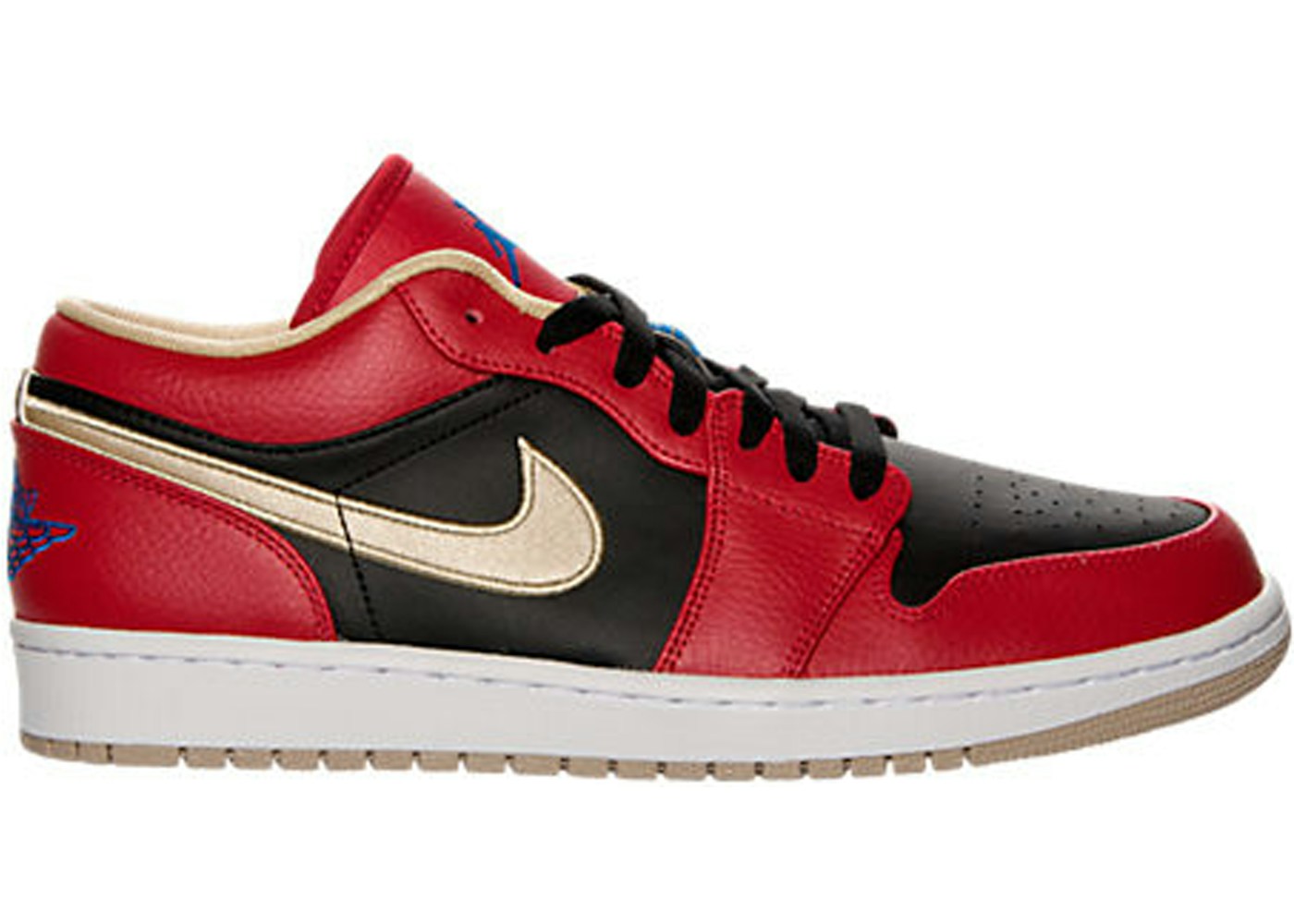 Jordan 1 Low Red Black Gold 613 Jordan 1 Low Red Black Gold 613
