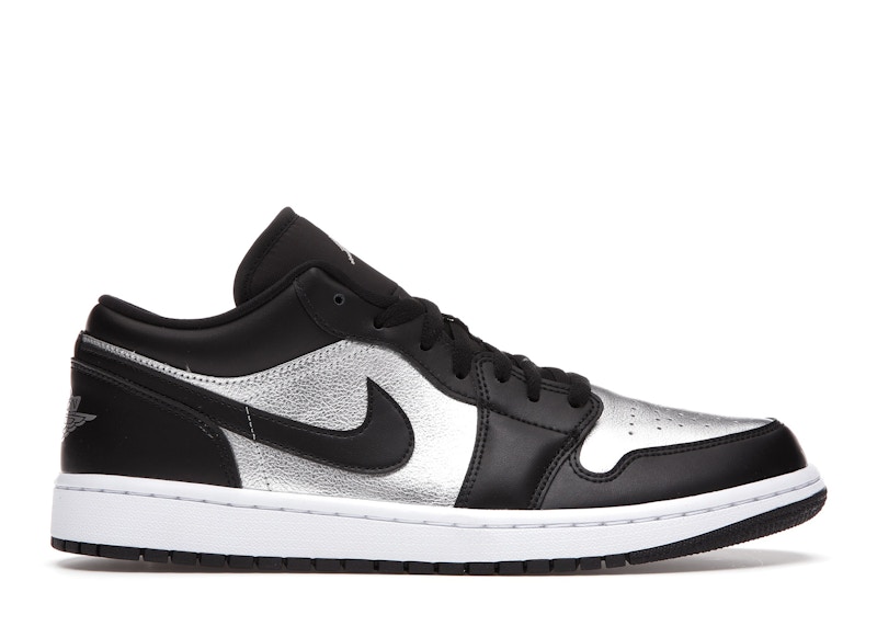 black and silver jordan 1 womens