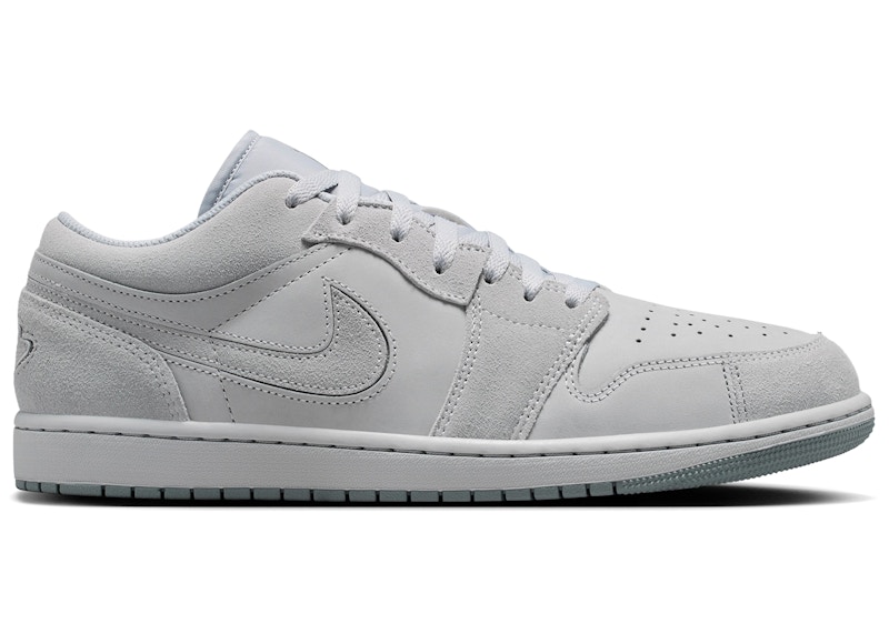 Men's Jordan 1 Low SE Craft Sneakers in Wolf Grey/Smoke Grey/Lemon Wash