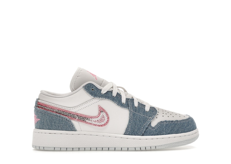 ①点限定　再入荷【新品】NIKE AIR JORDAN 1 LOW SE GS Jordan 1 Low SE Denim Sequin (GS) - HQ2001-400 - US