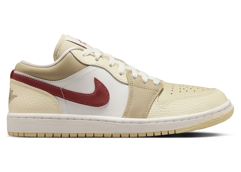 ■Nike■ Air Jordan 1 Low W Summit White Red Sepia Desert Kh Womens Air Jordan 1 Retro Low - Summit White/Red Sepia