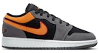 Jordan 1 Low SE Light Graphite Vivid Anaranjado (para escolares)