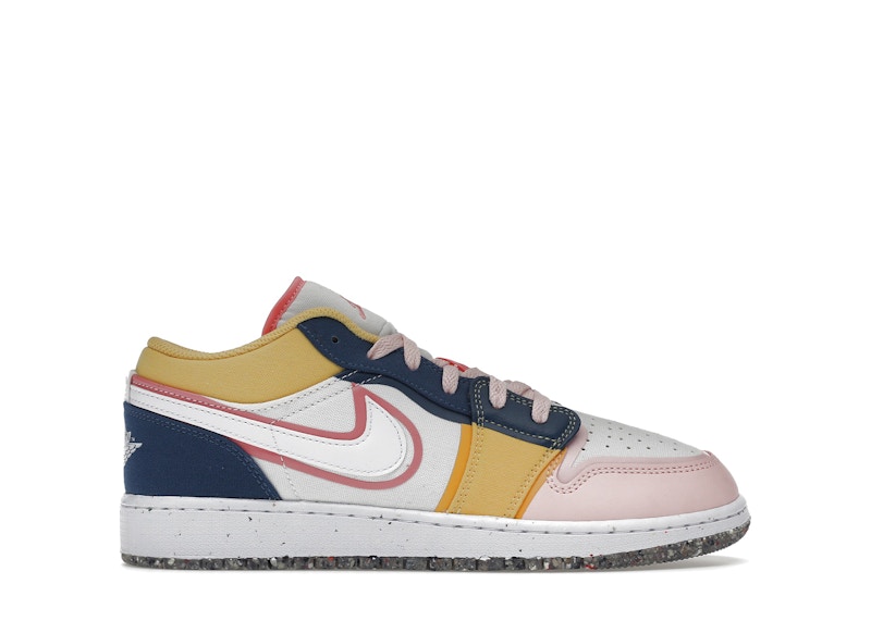 Jordan 1 Low SE Multi Canvas GS Kids DV1323 100 US