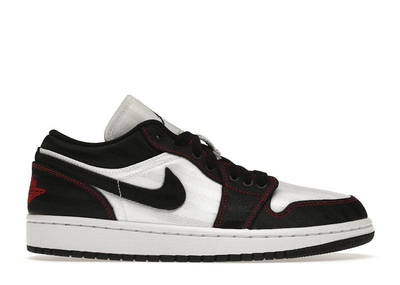 gym red white black jordan 1 low