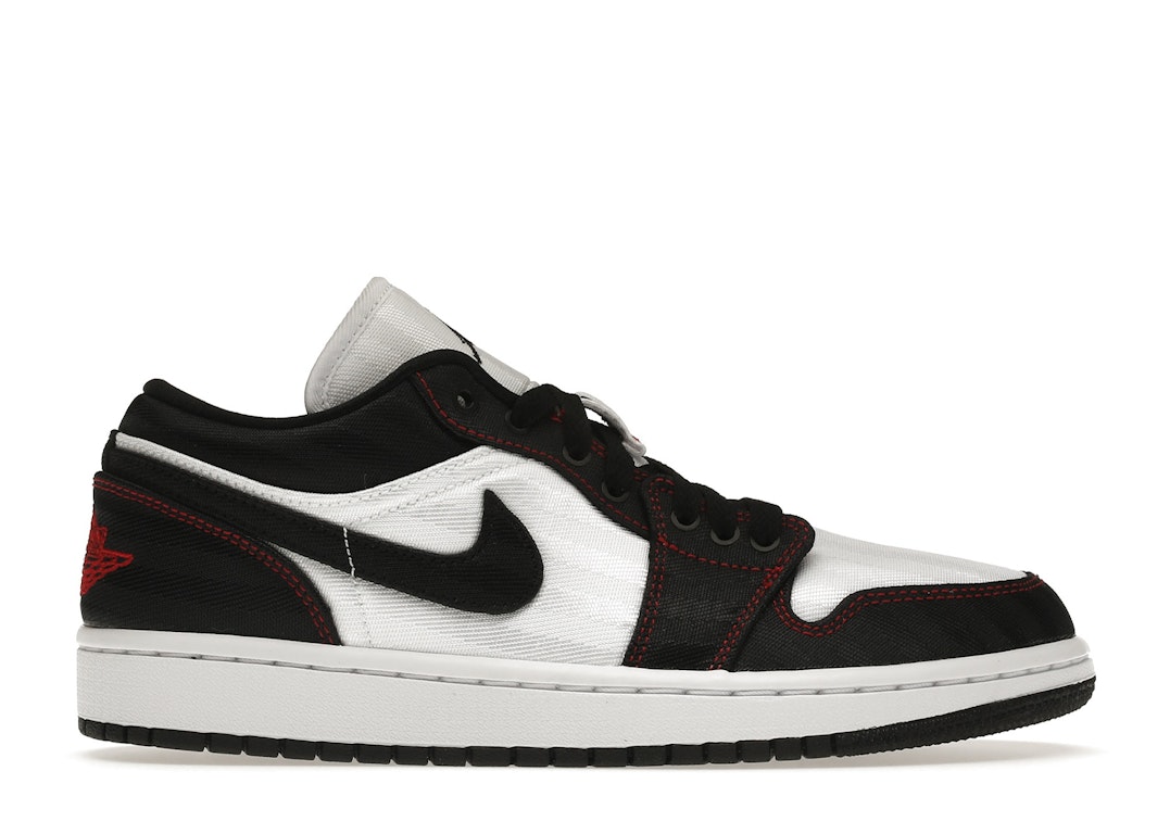 Pre-owned Jordan 1 Low Se Utility White Black Gym Red (women's) In White/black-gym Red